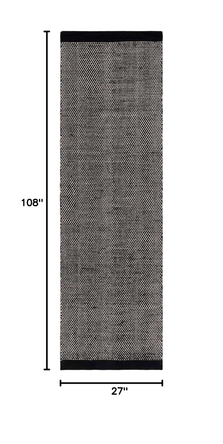 SAFAVIEH Vermont Zarif Distressed Dotted Runner Rug, Black, 2'3" x 9'