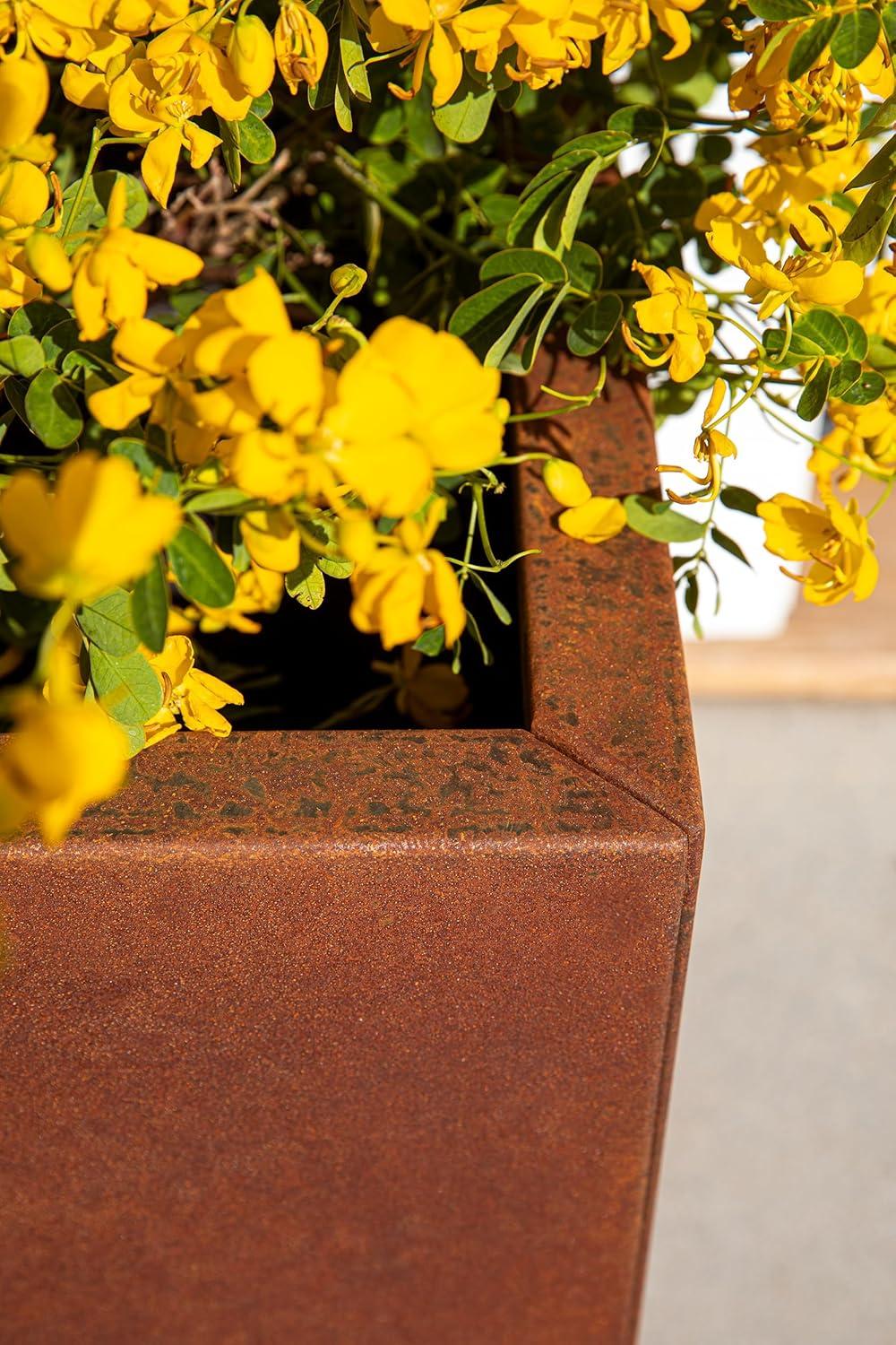 Corten Steel Series Cube Planter Box