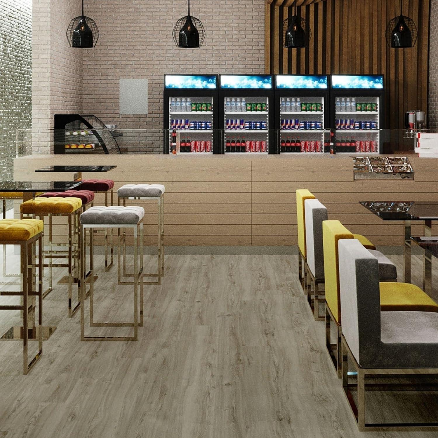 Lucida USA GlueCore Classic 22mil x 7.3" W x 48" L Glue Down Vinyl Tile Flooring