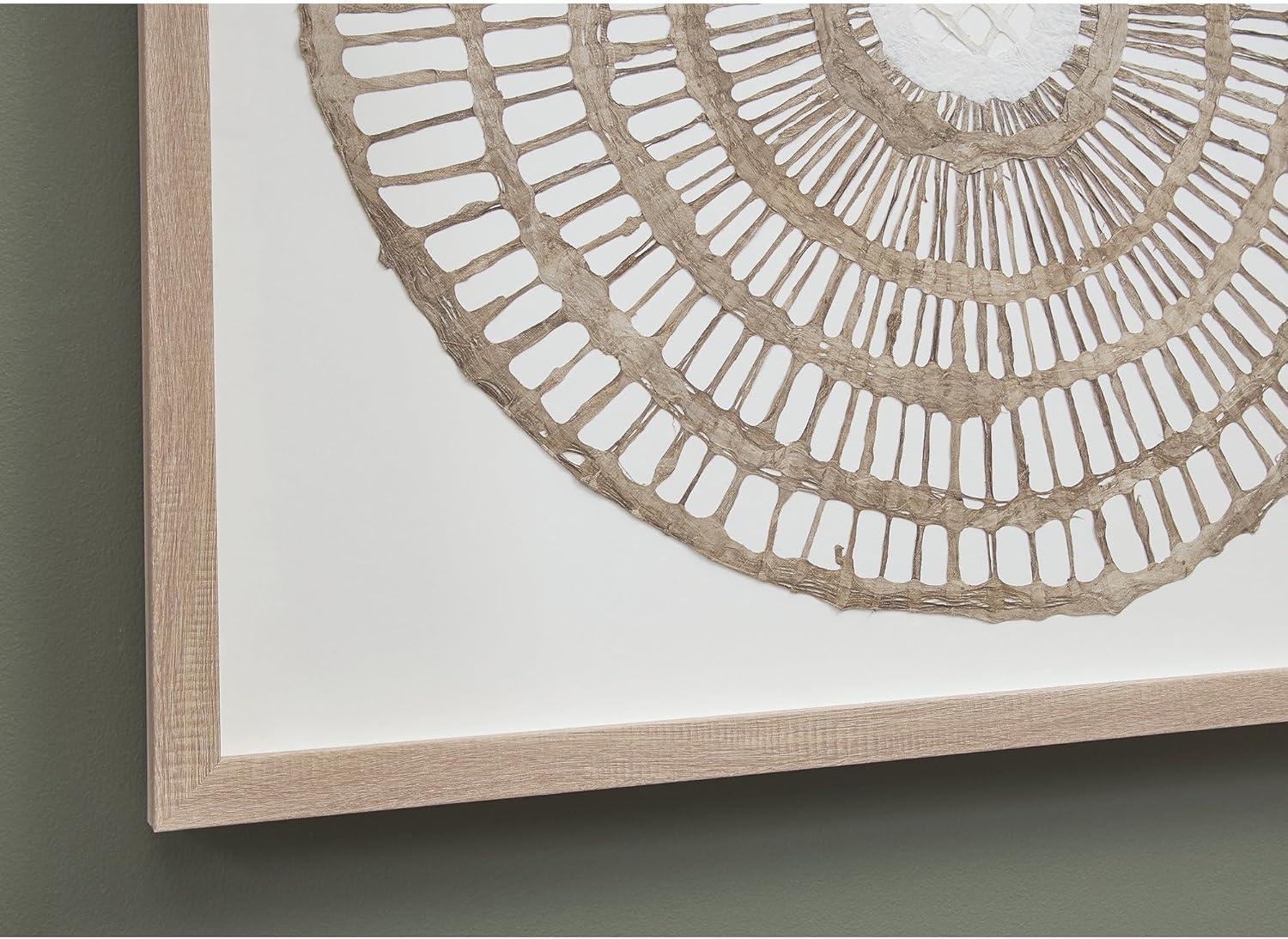 Signature Design by Ashley Brockham Bohemian Framed Geometric Wall Sculpture