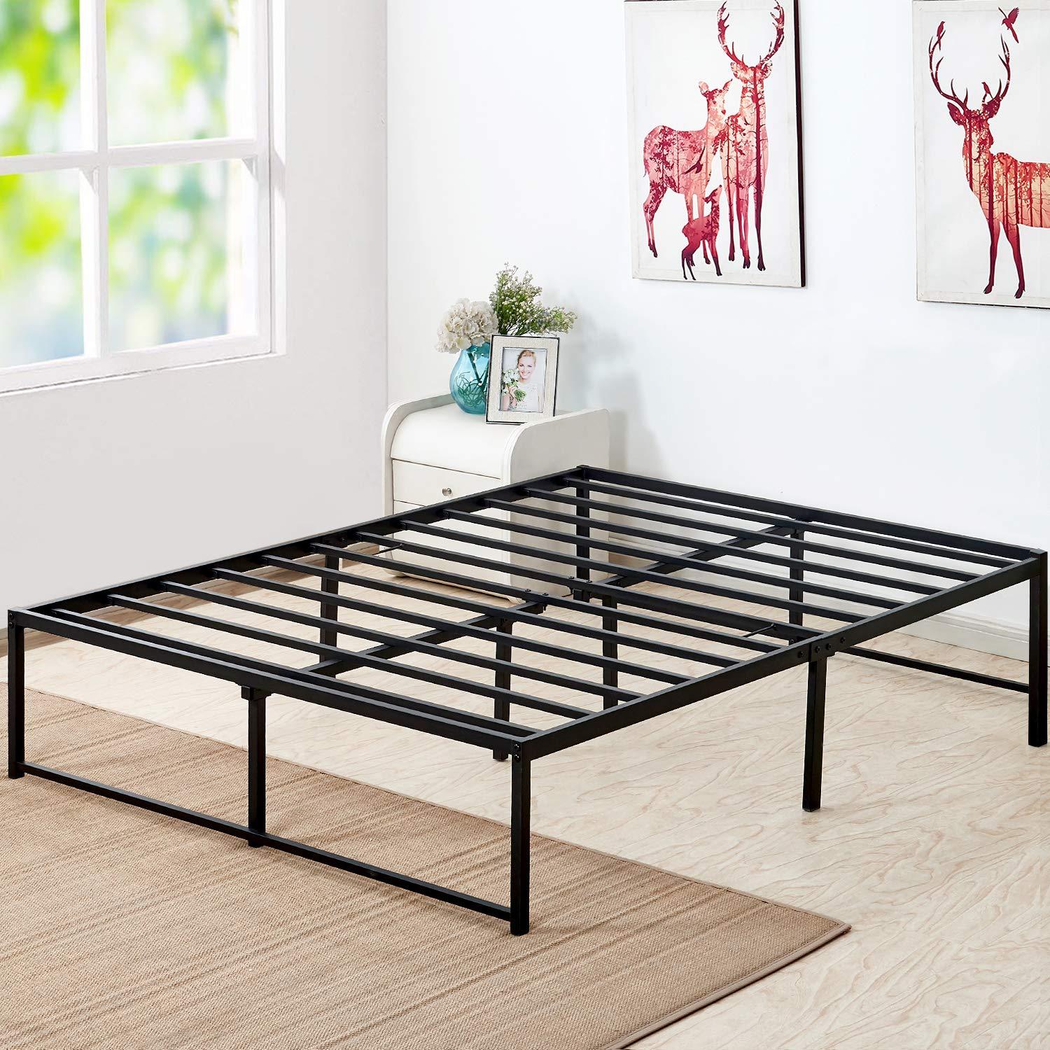 Kselythan Metal Bed Frame,Low Profile Platform Bed,Metal Slat Support,No Box Spring Needed,Easy Assembly