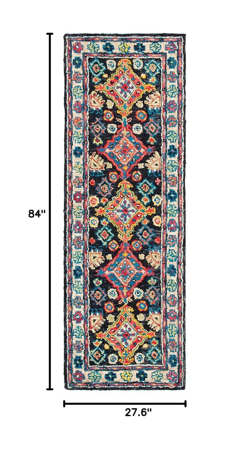 SAFAVIEH Aspen APN521H Handmade Charcoal / Blue Rug