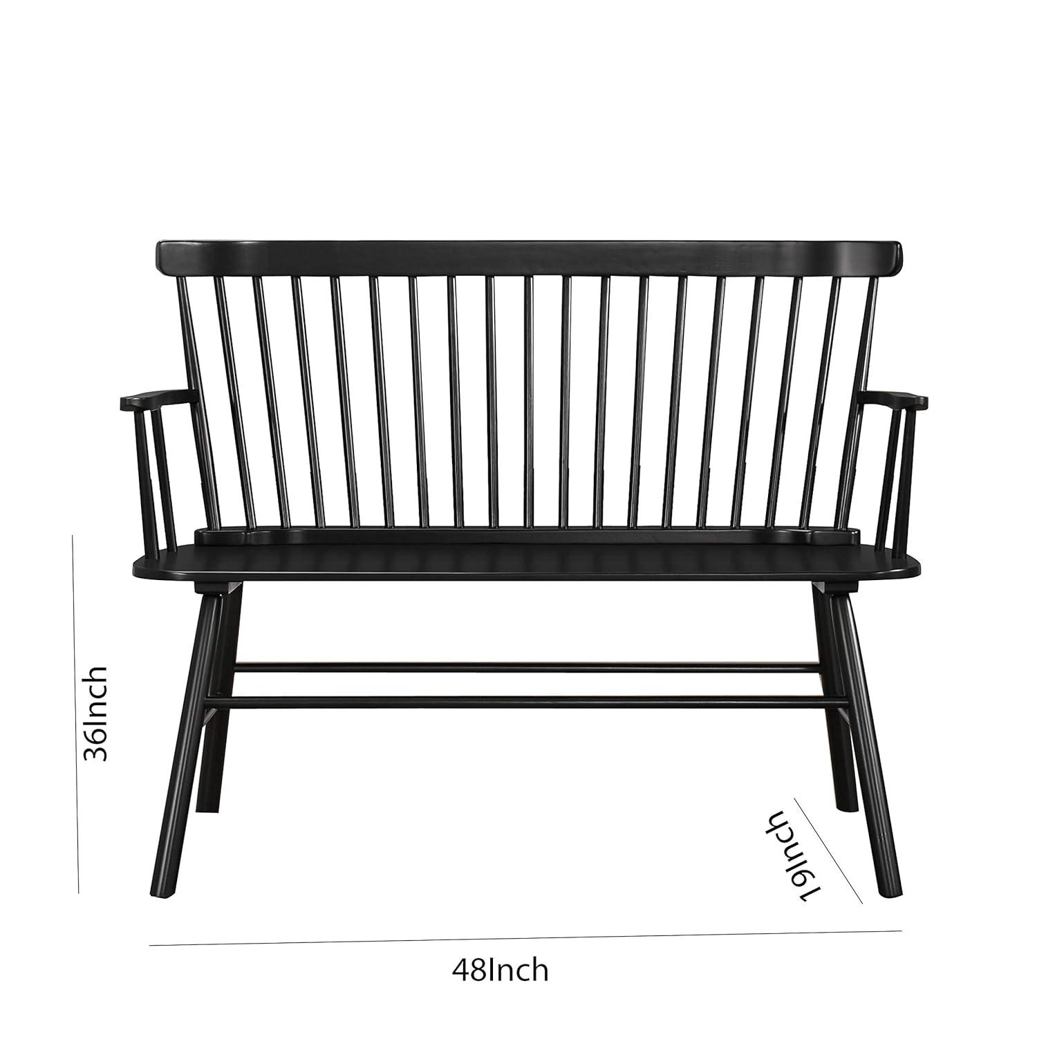 Dovecove Karlovy Wood Bench & Reviews | Wayfair