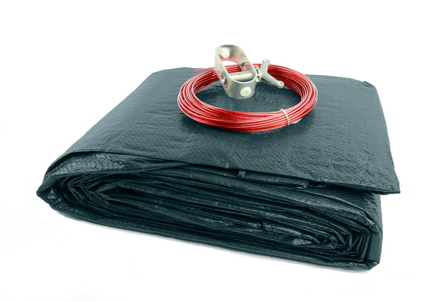 Buffalo Blizzard Economy Blue/Black Round Swimming Pool Winter Cover, 24'