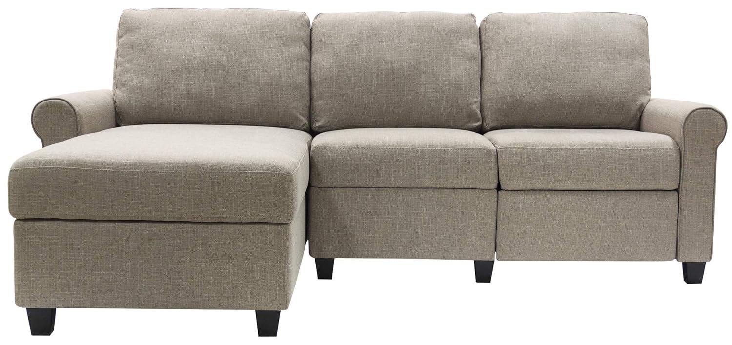 Serta Copenhagen Reclining Sectional Sofa with Storage Chaise