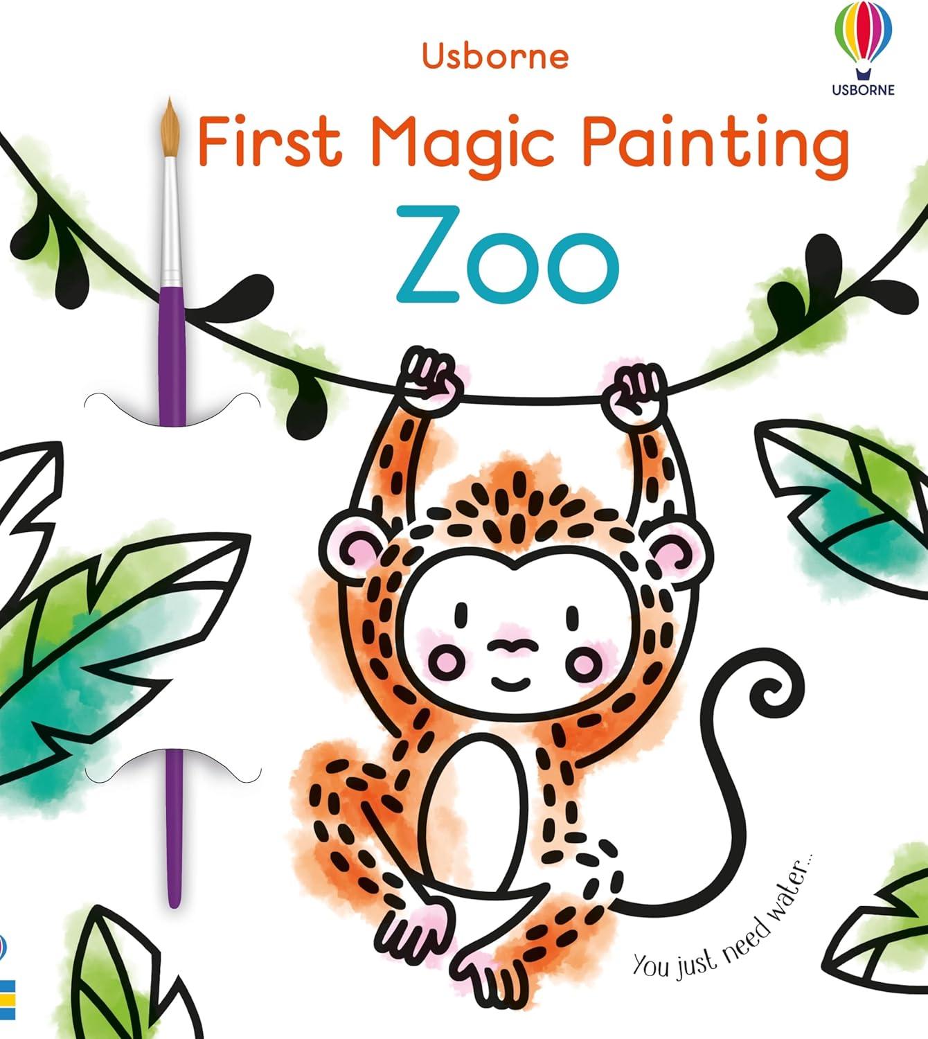 First Magic Painting Zoo - by  Abigail Wheatley (Paperback)