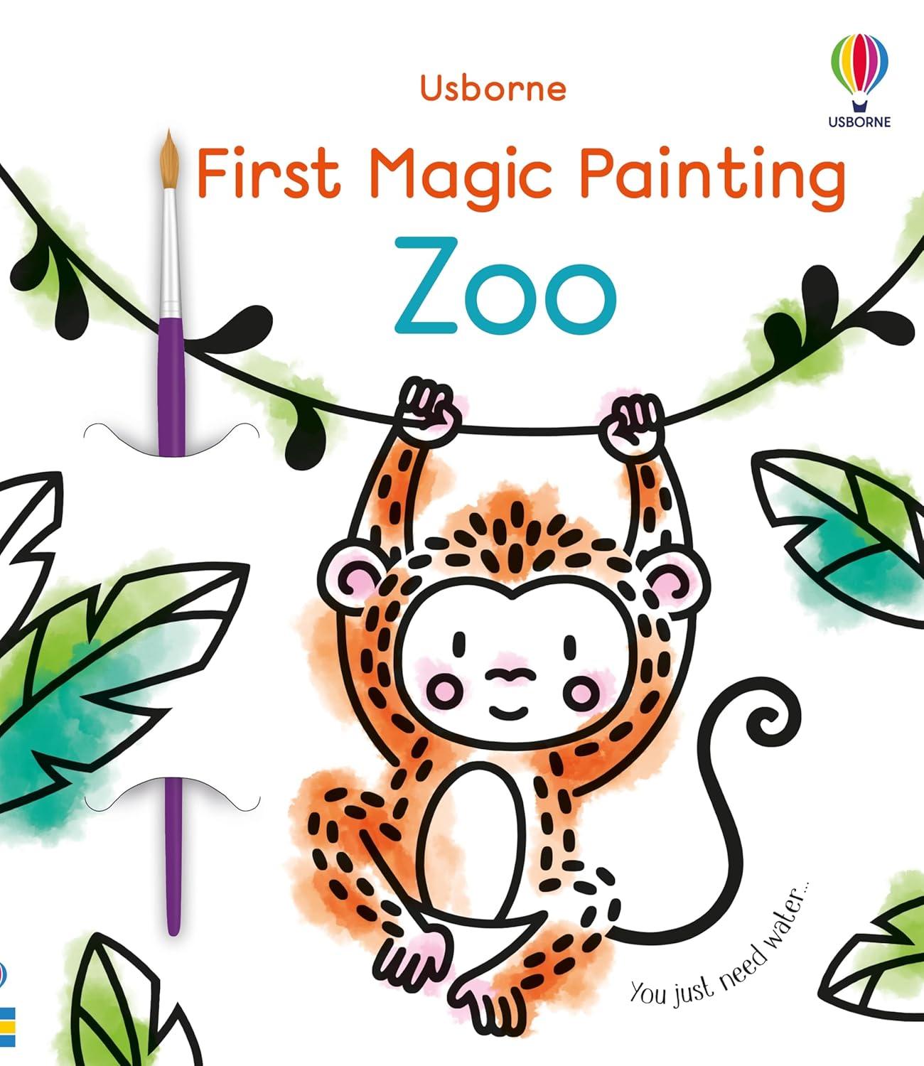 First Magic Painting Zoo - by  Abigail Wheatley (Paperback)