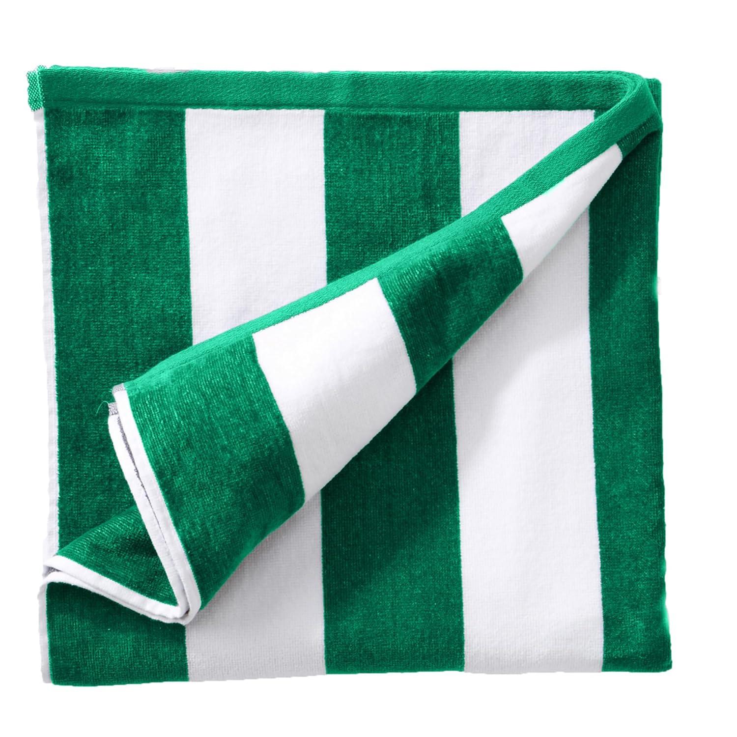 100% Cotton Absorbent & Quick-Dry Cabana Beach Towels