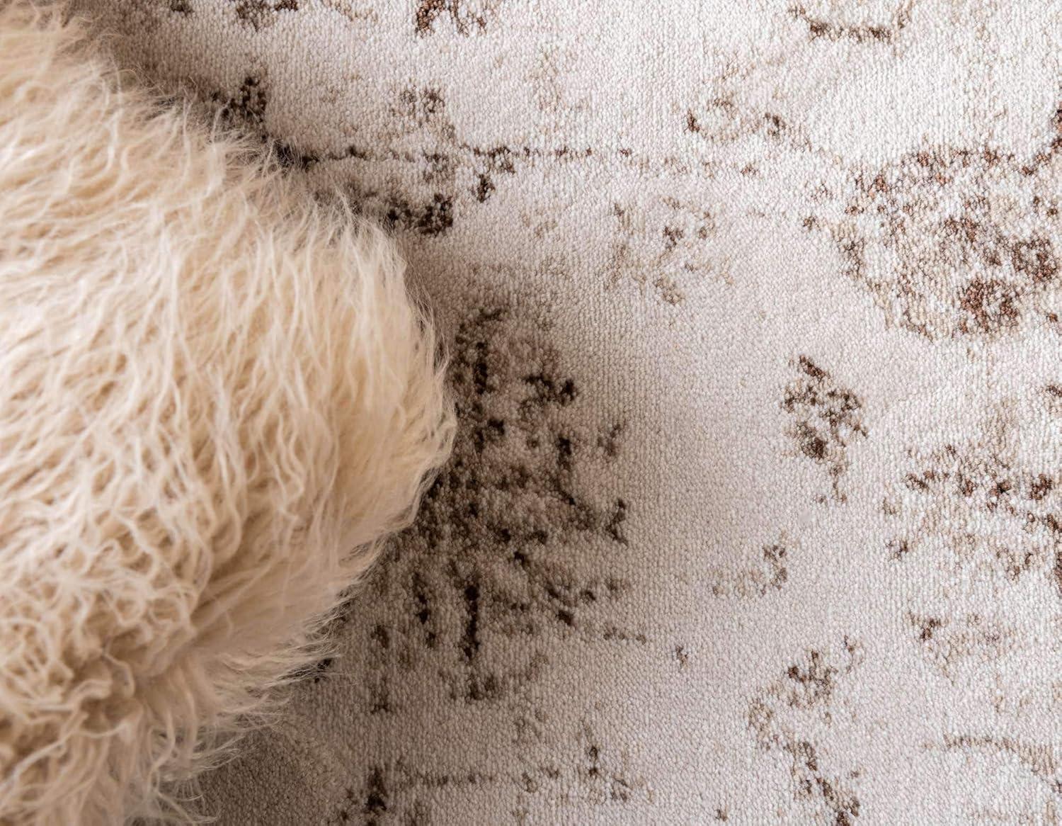 Unique Loom Rushmore Collection Area Rug - Lincoln (7' 1" x 10' Rectangle, Cream/ Beige)