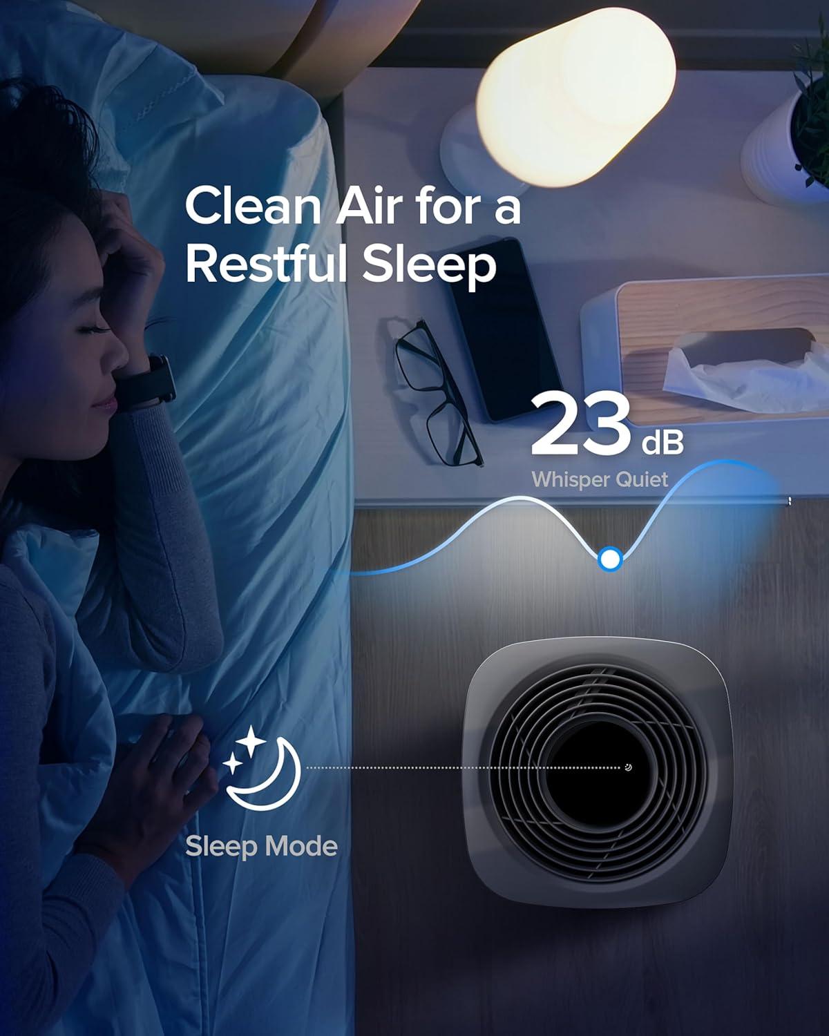 White True HEPA Air Purifier with Apple HomeKit Control