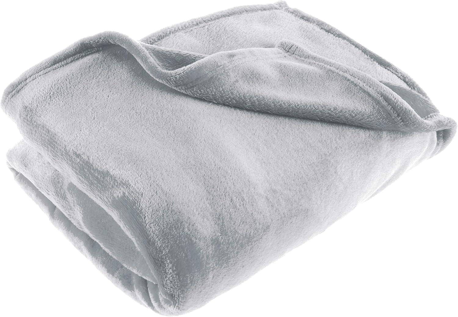 Lavish Home Lightweight Microfiber Throw Blanket for Adult (Dawn Gray)