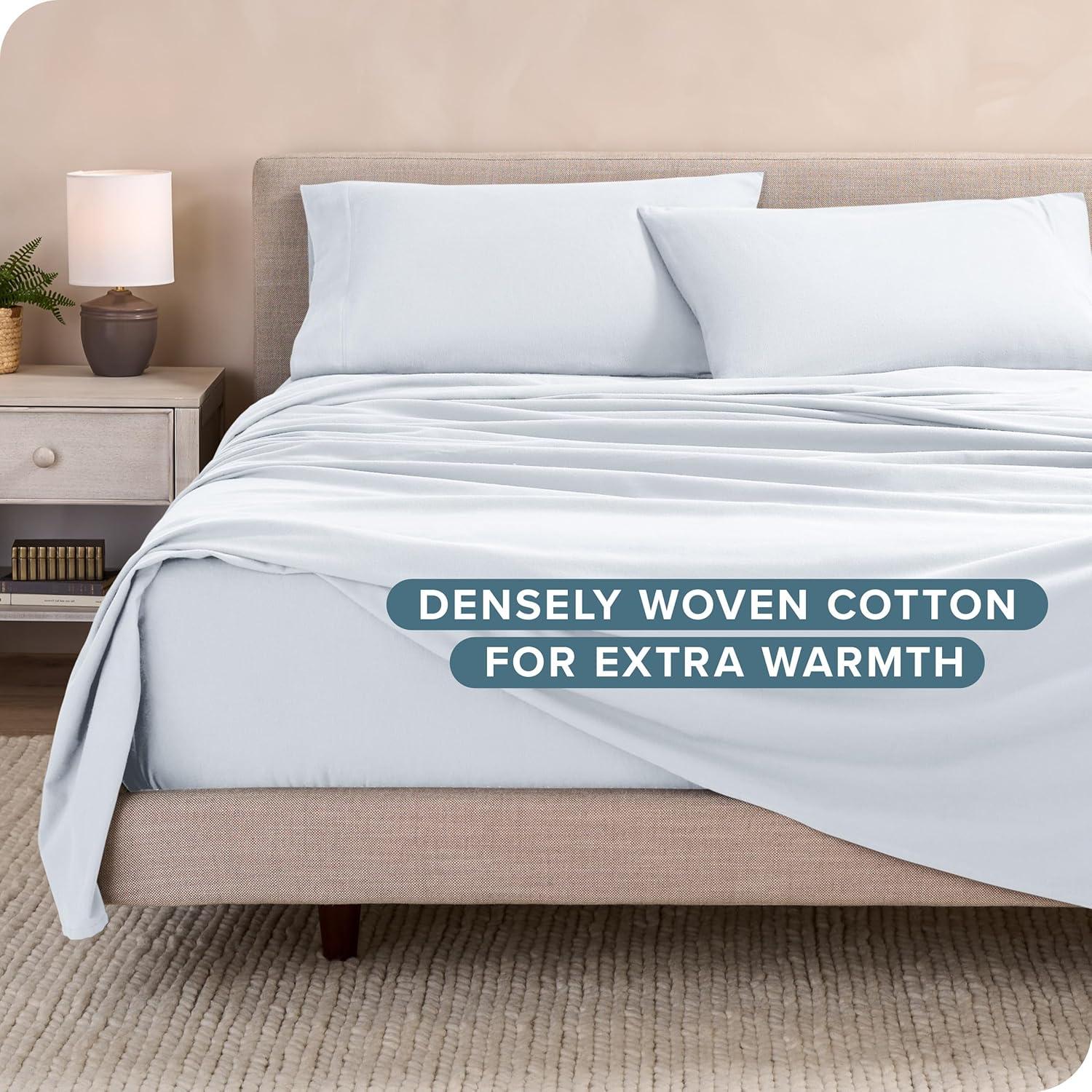 Bare Home Flannel Machine Woven Sheet Set