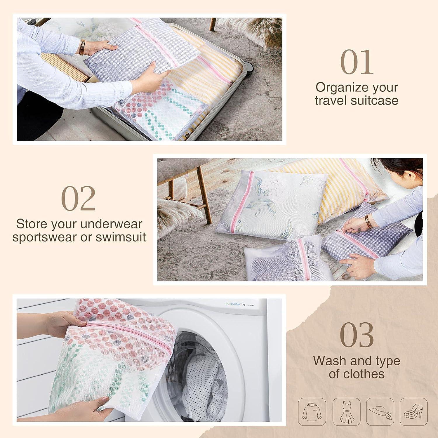 Greenstell Laundry Hamper with Wheels&Lid, 140L Large 3 Sections Clothes Hamper with 2 Types Removable Liner Bags, 5 Mesh Laundry Bags, Handwoven Divided Laundry Basket Black