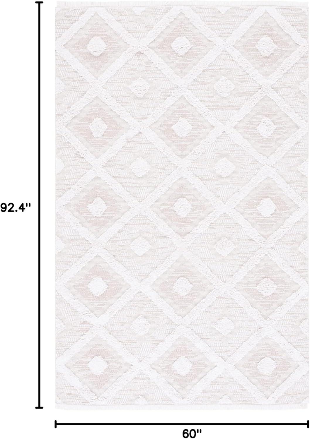 SAFAVIEH Augustine Gino Geometric Area Rug, Beige/Ivory, 5' x 7'7"