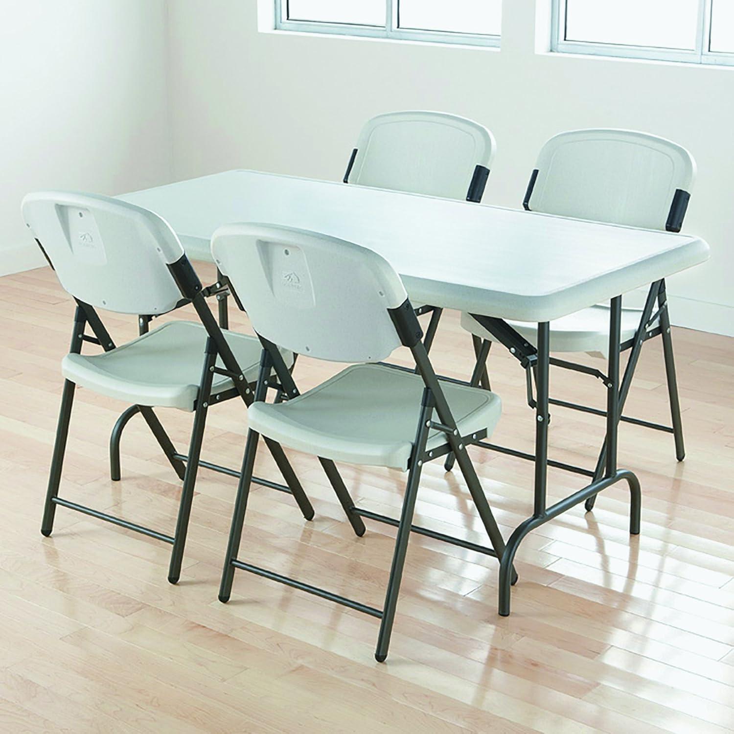 Iceberg 65213 IndestrucTable TOO 1200 Series Resin Folding Table, 60w x 30d x 29h, Platinum