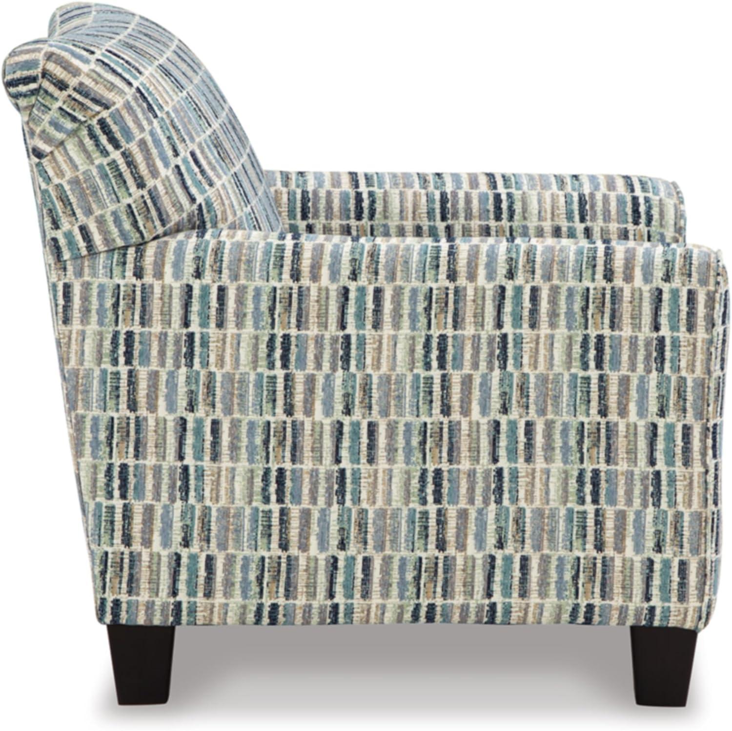Signature Design by Ashley Valerano Blue & Beige Accent Chair