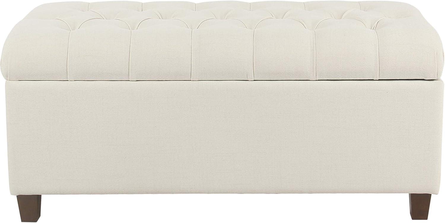 Ainsley Button Tufted Storage Bench - HomePop