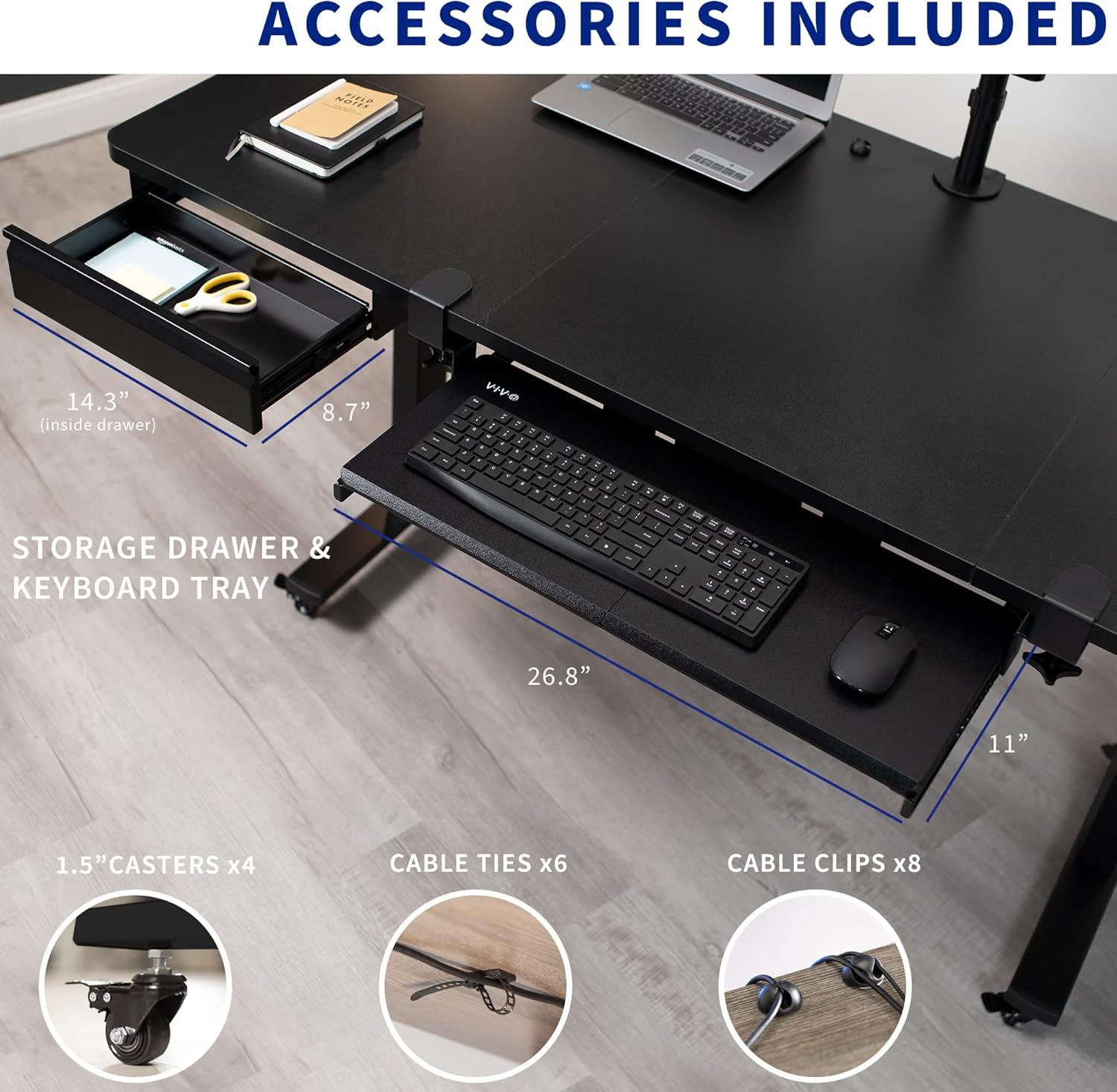 Adjustable Metal Base Standing Desk