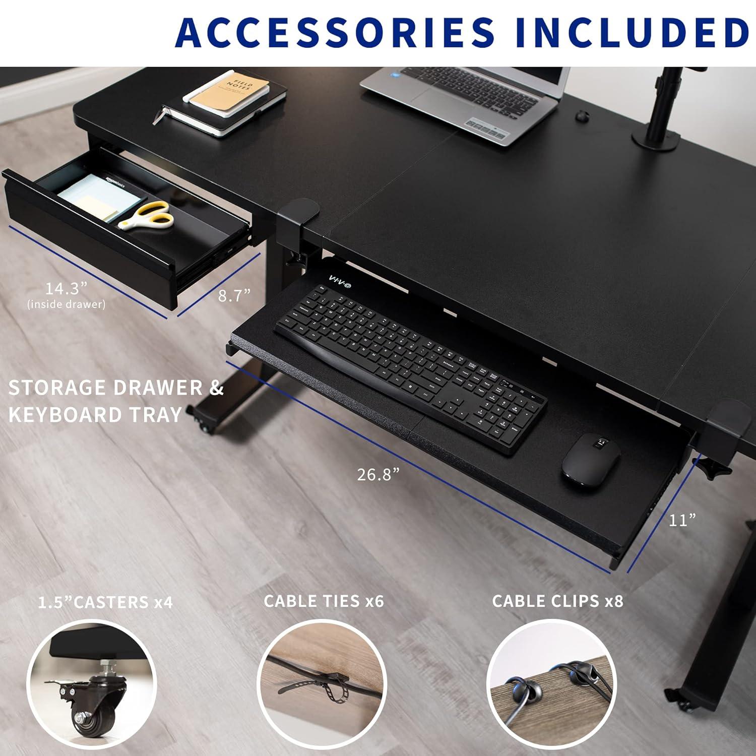 Adjustable Metal Base Standing Desk
