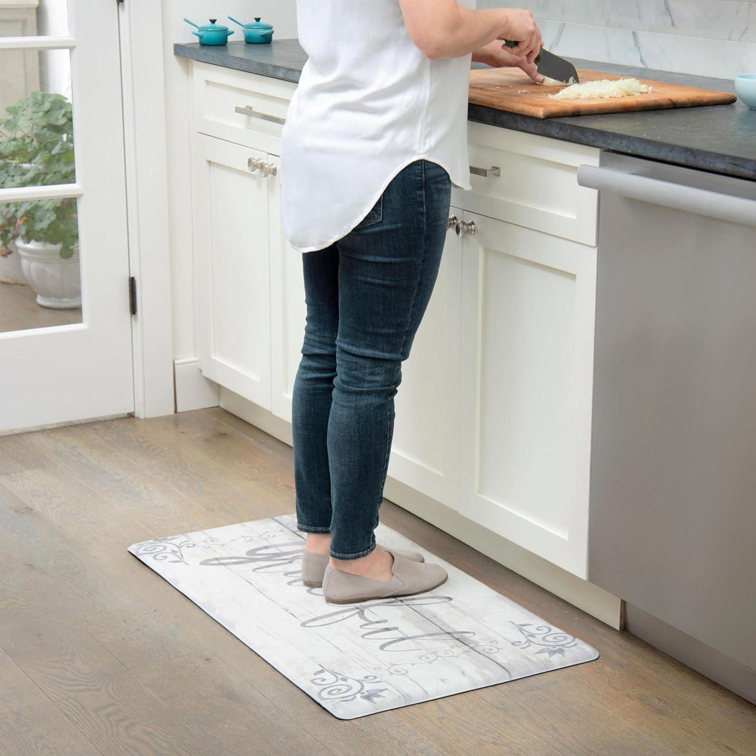 SoHome Cozy Living Grateful Decor Anti-Fatigue Kitchen Mat