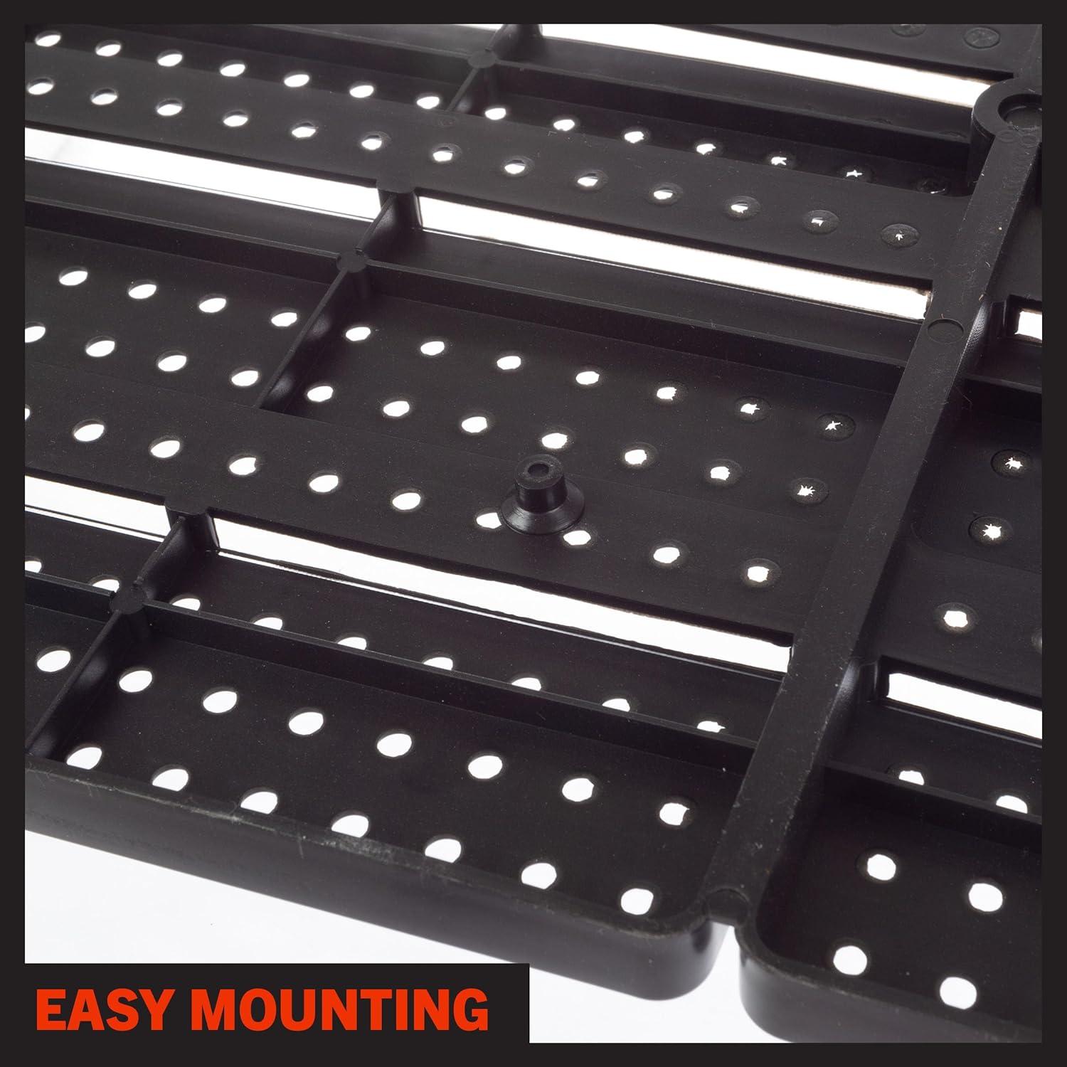 Stalwart Wall-Mounted Garage Storage Bins for Garage Organization, Craft Supply Storage, Tool Box Organizer