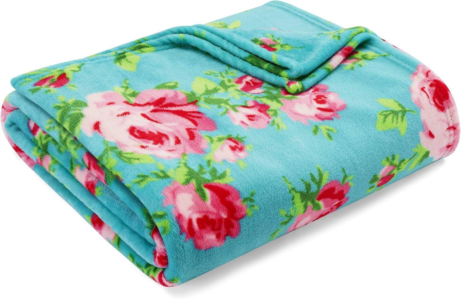 Betsey Johnson Bouquet Day Ultra Soft Plush Throw Blanket