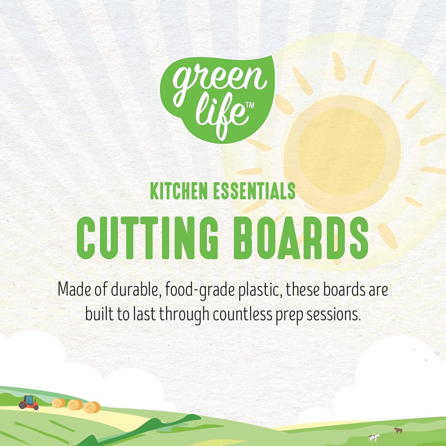 GreenLife 2-Piece Cutting Board Set, Medium & Large, 2pc, Turqouise