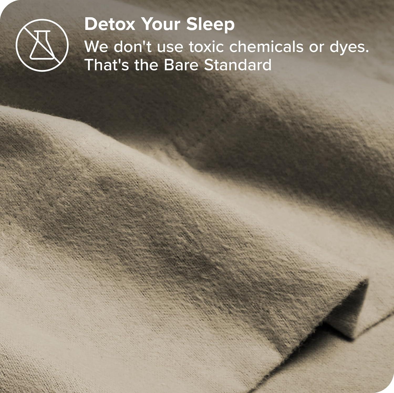 Bare Home Organic 100% Cotton Flannel Sheet Set