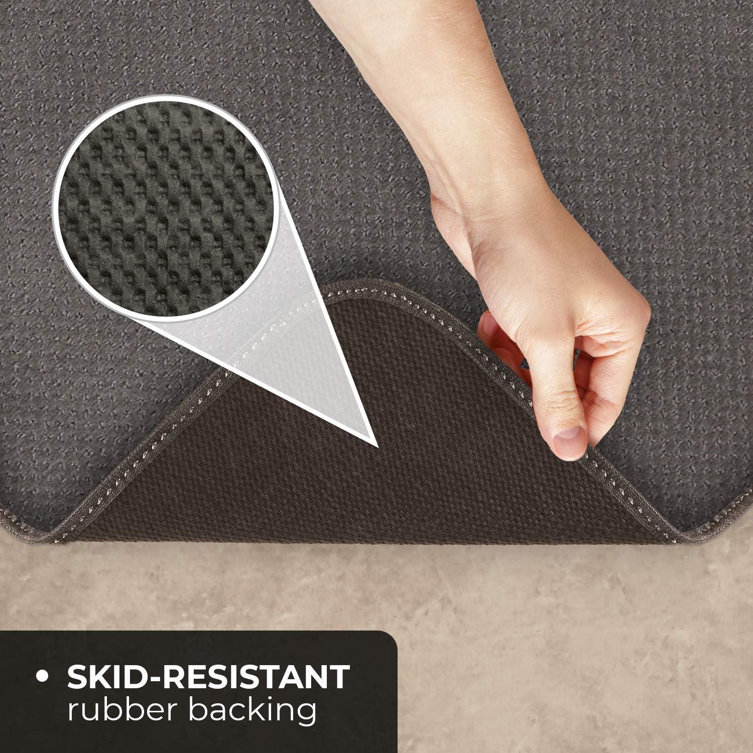 Skid-resistant Carpet Indoor Area Rug Floor Mat - Gray - 2' X 3' - Many Other Sizes to Choose From
