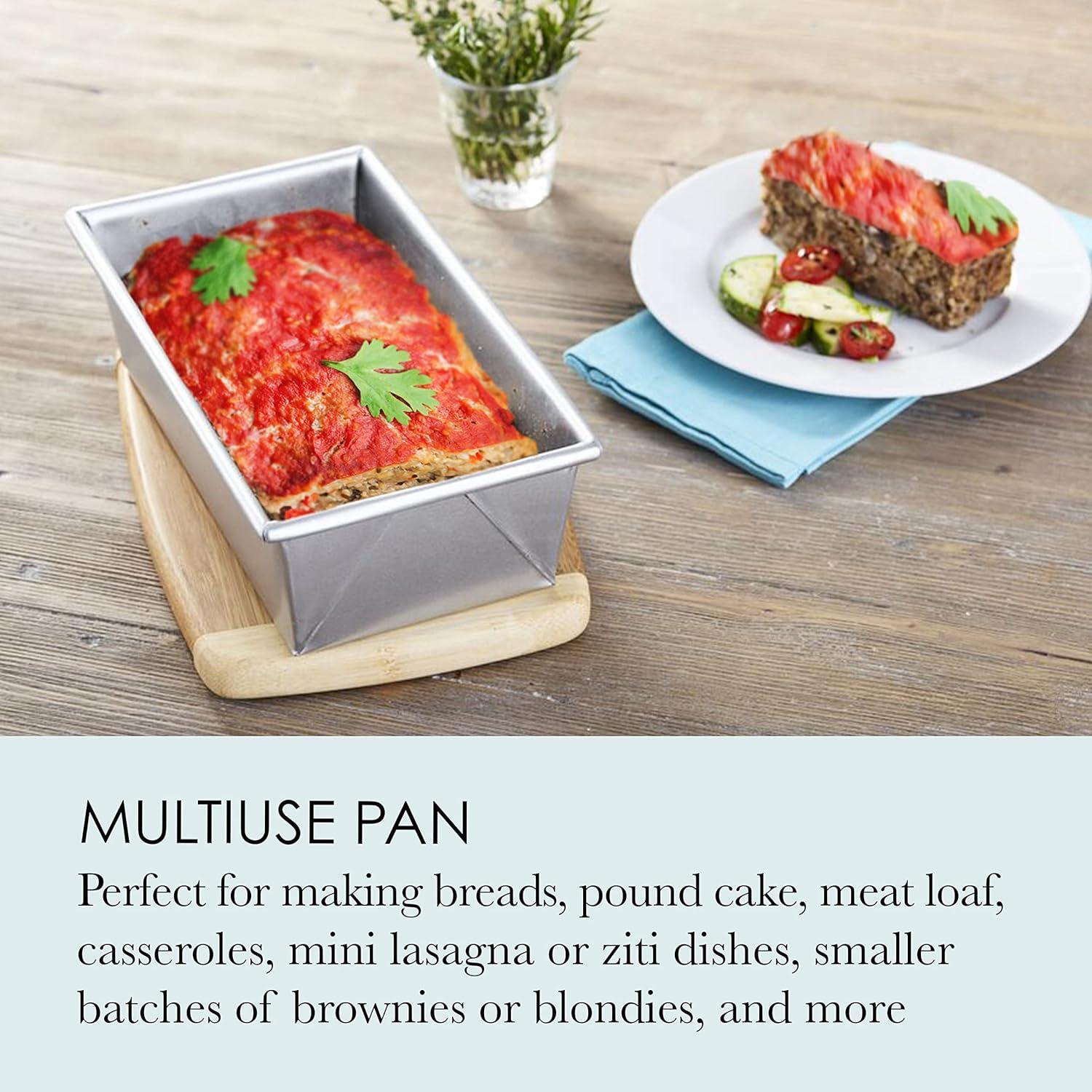 Heavy-Duty Aluminum 1-Pound Loaf Pan for Commercial Use