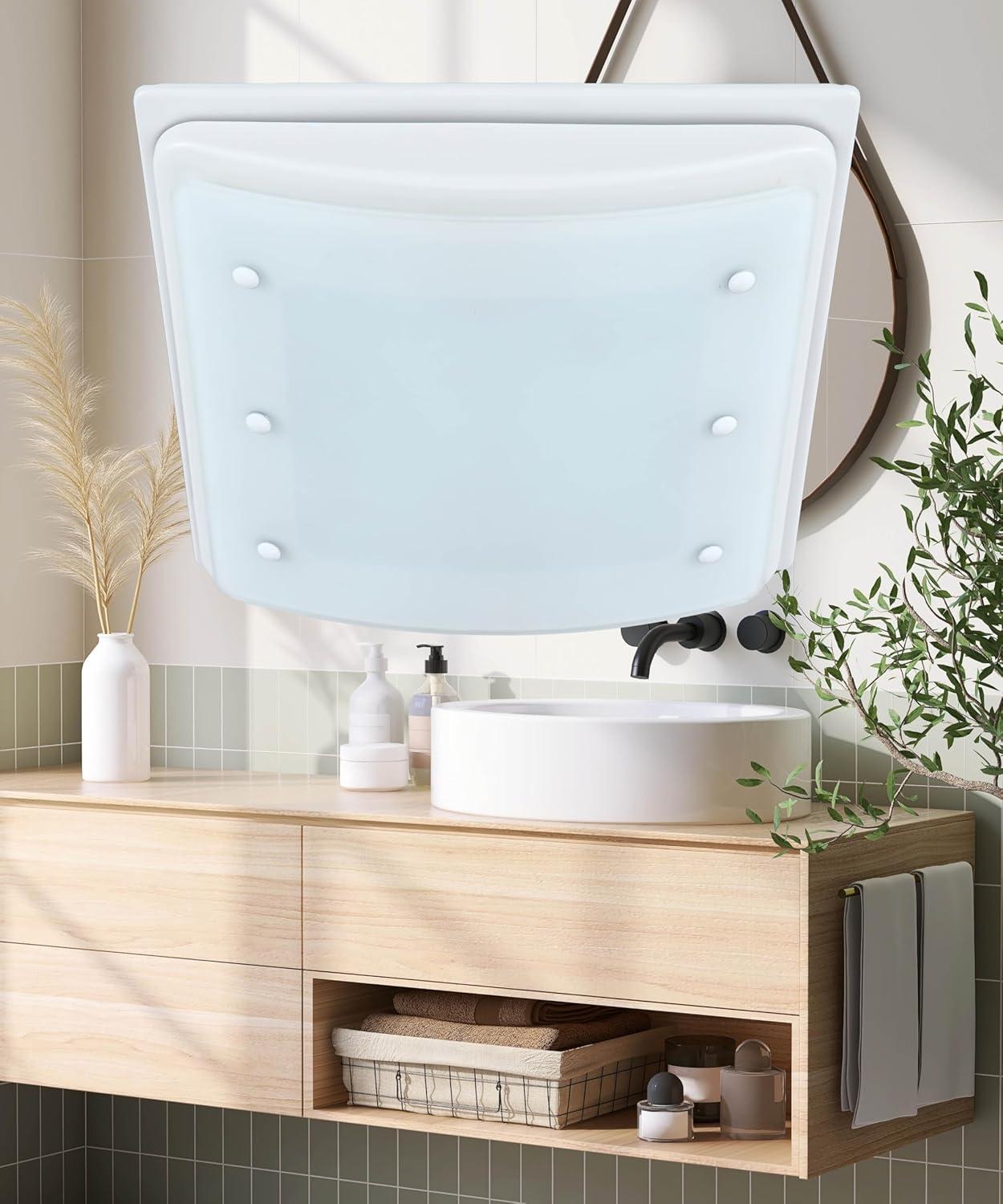 Buckingham 100 CFM 2.0 Sones Decorative Bathroom Ventilation Exhaust Fan with Light & Night-Light