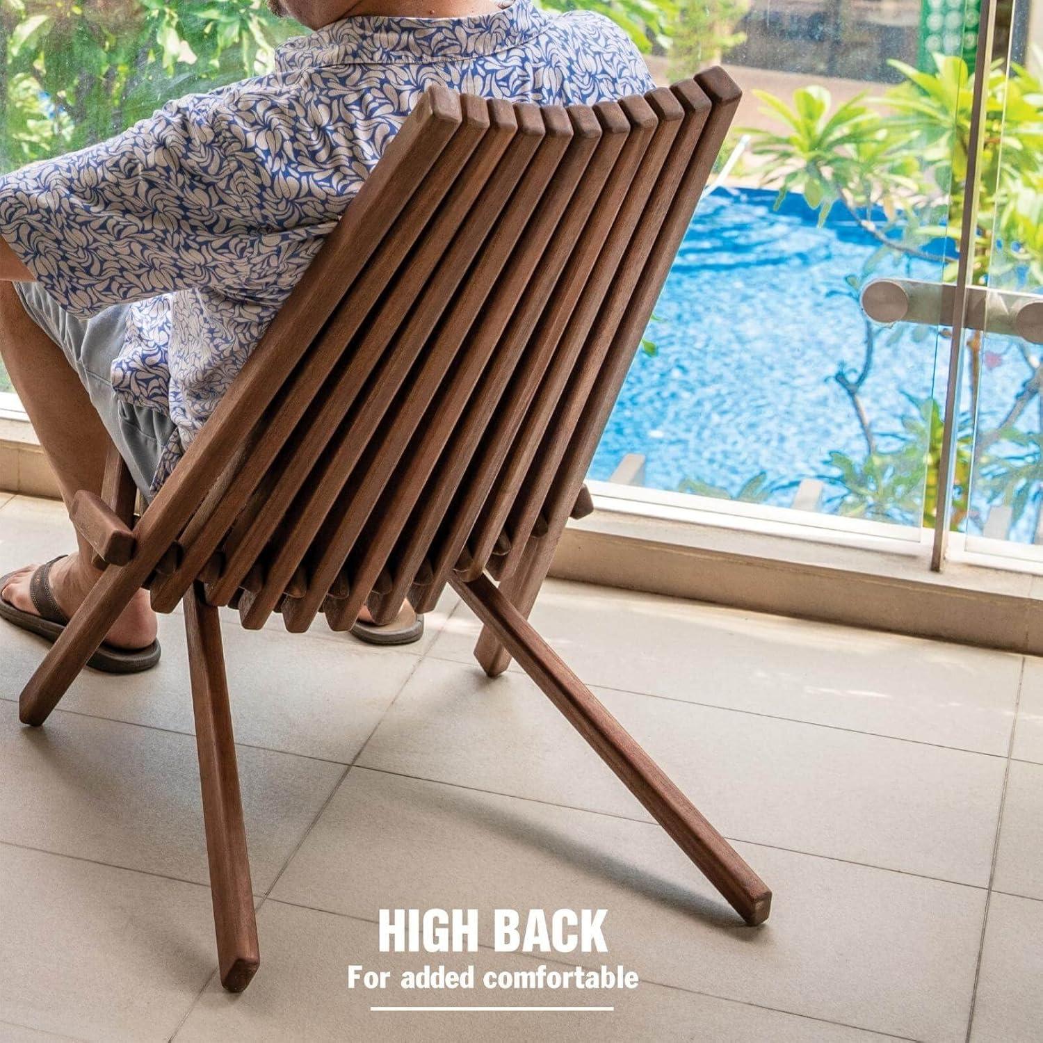 Melino Wooden Folding Chair