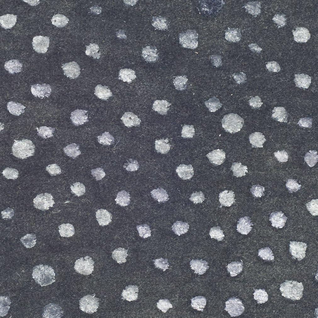 SAFAVIEH Soho Andrew Polka Dots Wool Area Rug, Dark Grey, 2' x 3'