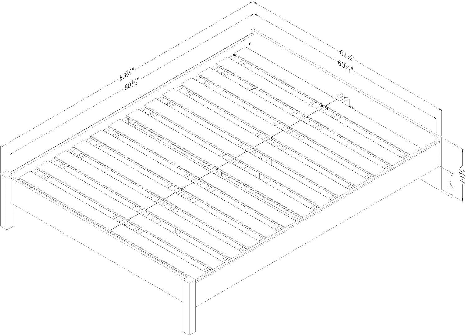 Holland Queen Size Platform Bed
