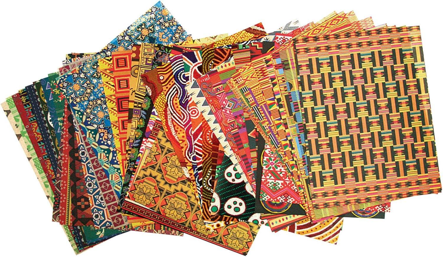 Roylco World Patterns Bulk Paper, 8-1/2 x 11 Inches, 96 Sheets