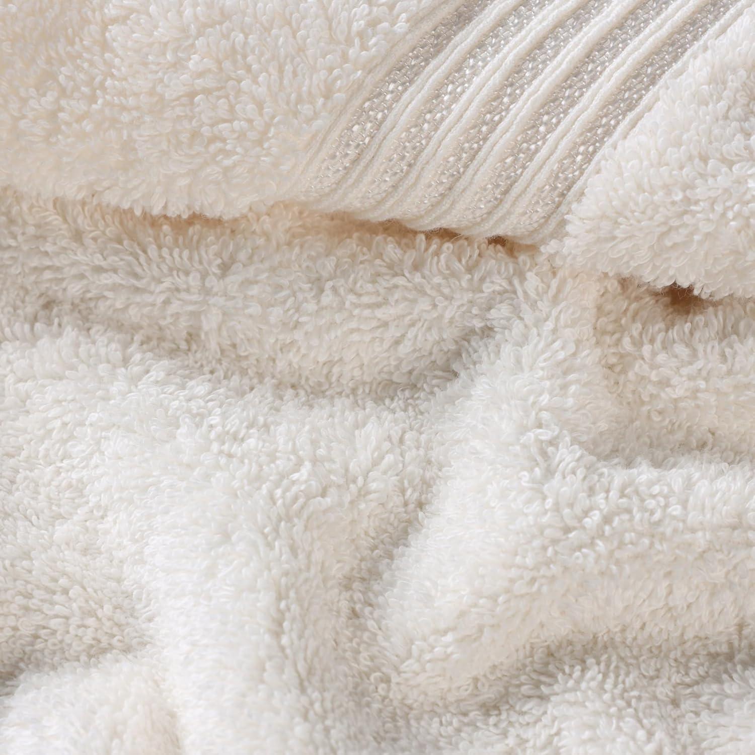 Superior Heritage Certified Egyptian Cotton Plush Absorbent Luxury Bath Towel (Set of 2)