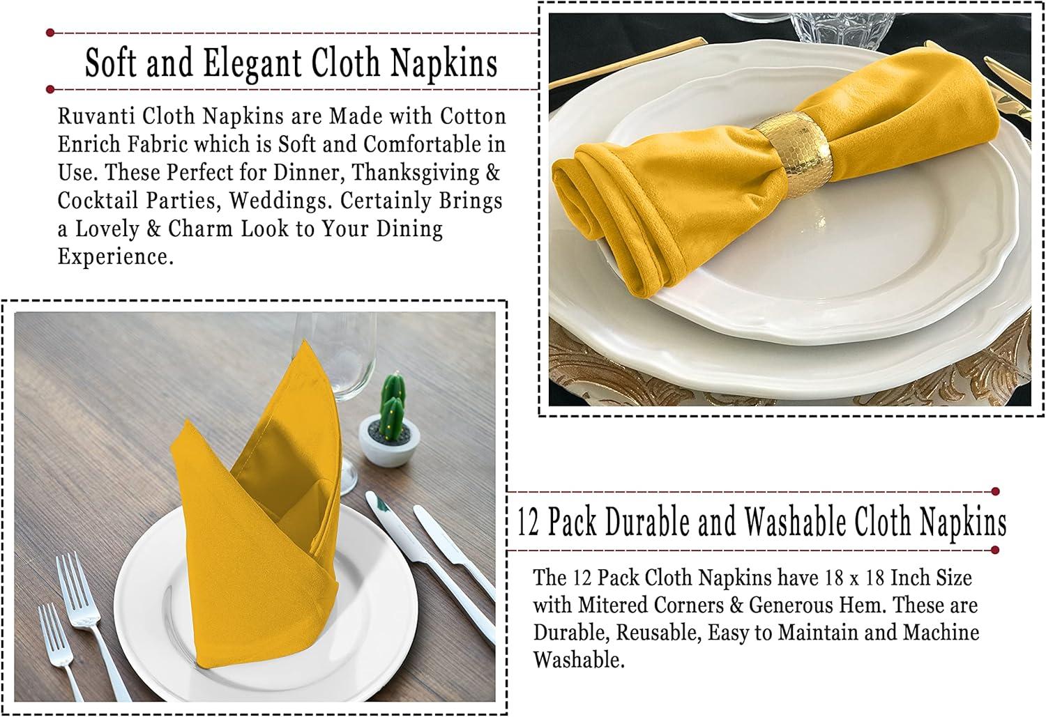 Poly Cotton Enrich Twill Cloth Napkins