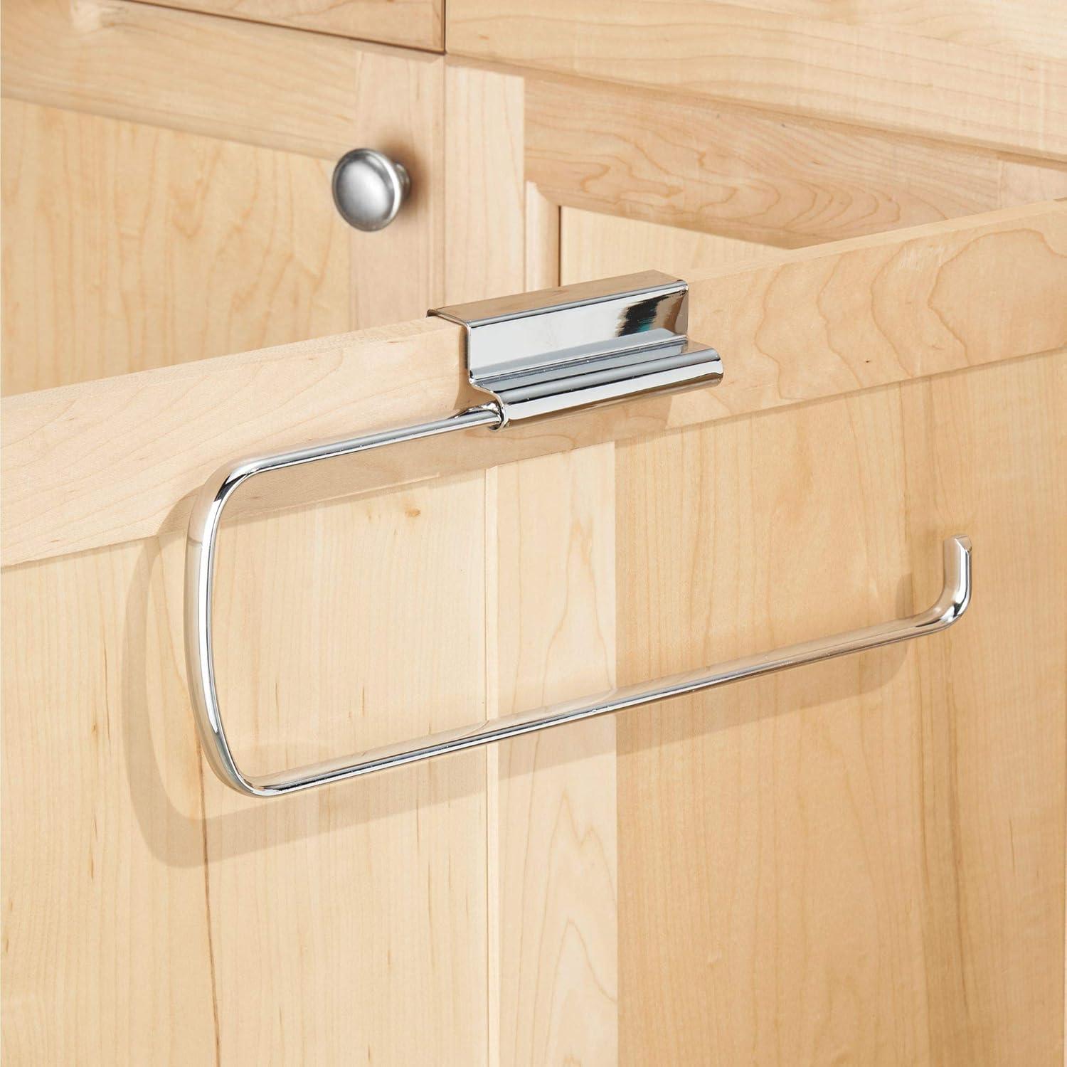 Stainless Steel Over-Cabinet Paper Towel Holder with Foam Backing