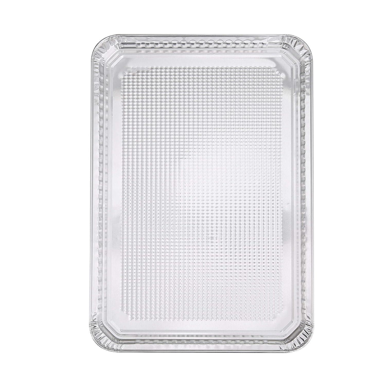 Glad Food Prep & Storage | Disposable Aluminum Cookie Sheets for Baking and Roasting, 12 Count, | 16” x 11” x 0.25”