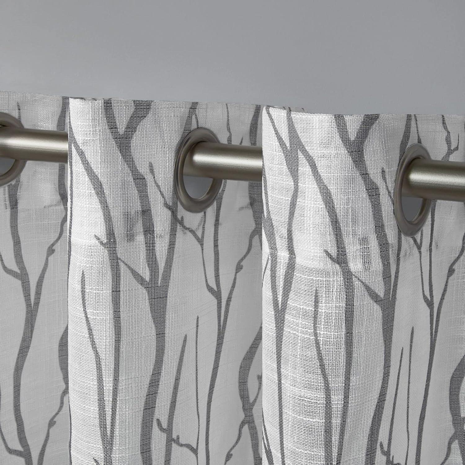 Winston Porter Leija Polyester Sheer Curtain Pair (Set of 2)