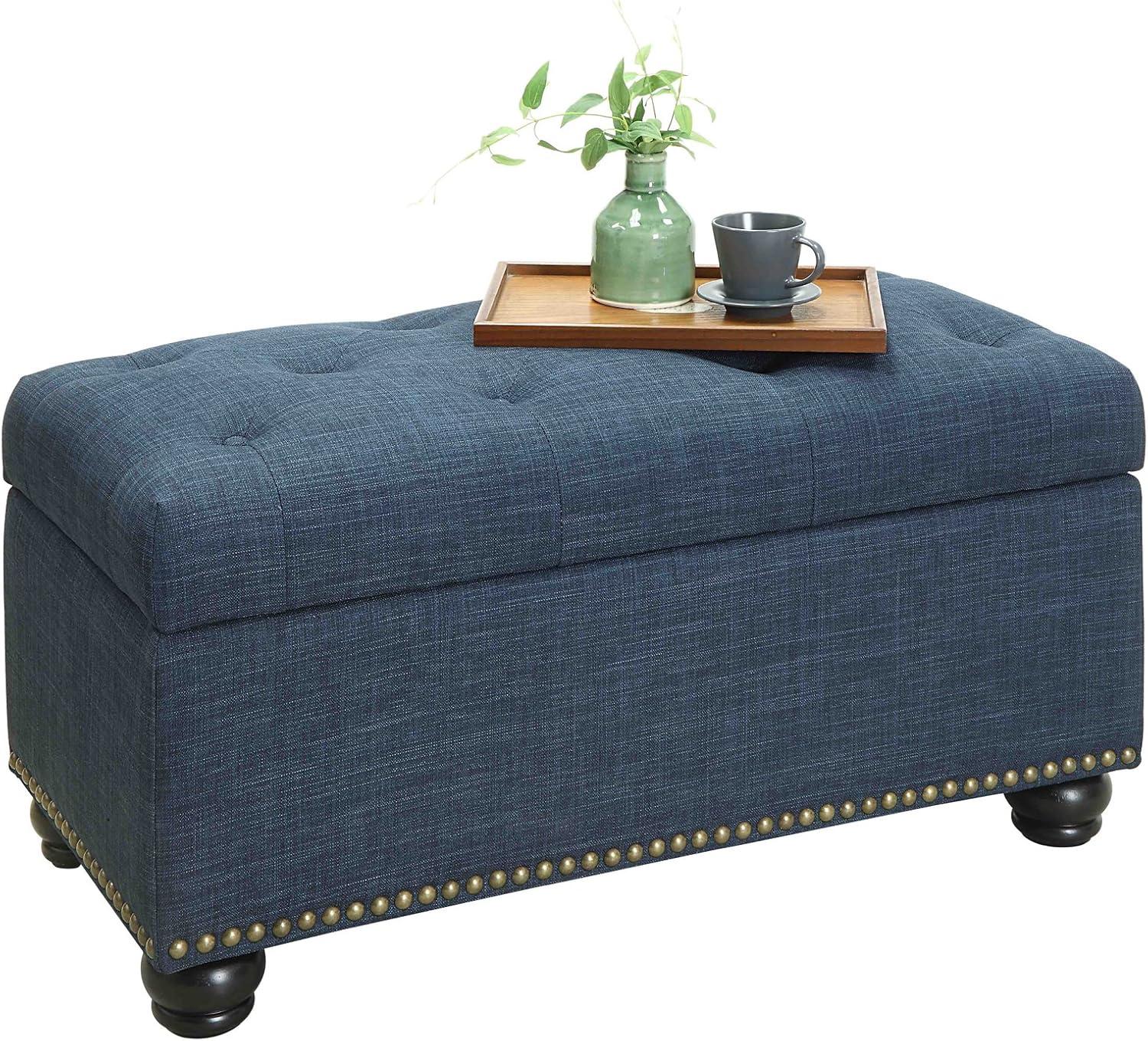 Convenience Concepts Designs4Comfort 7th Avenue Storage Ottoman Bench