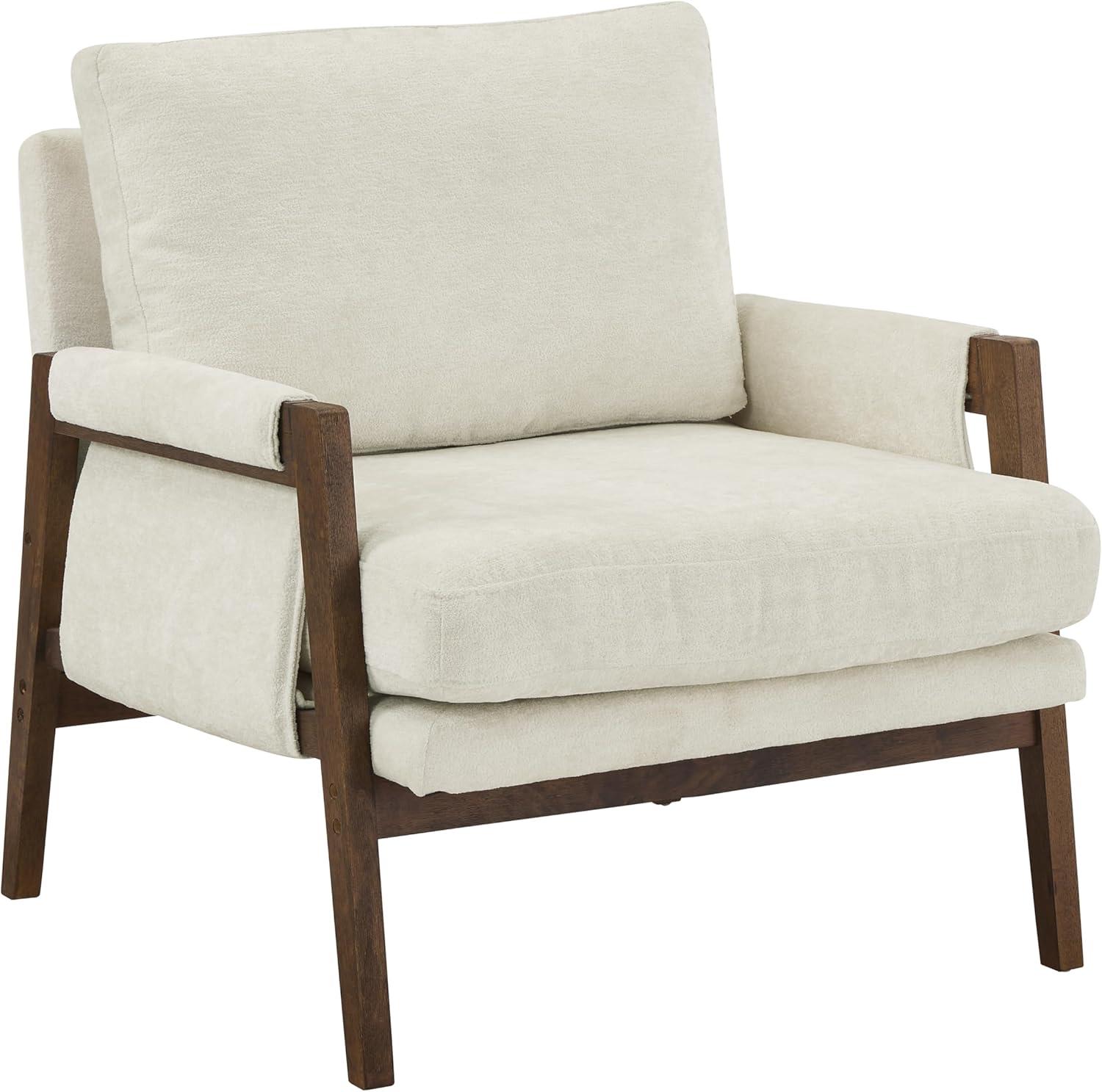 Roundhill Furniture Kelly Mid-Century Modern Velvet Accent Armchair