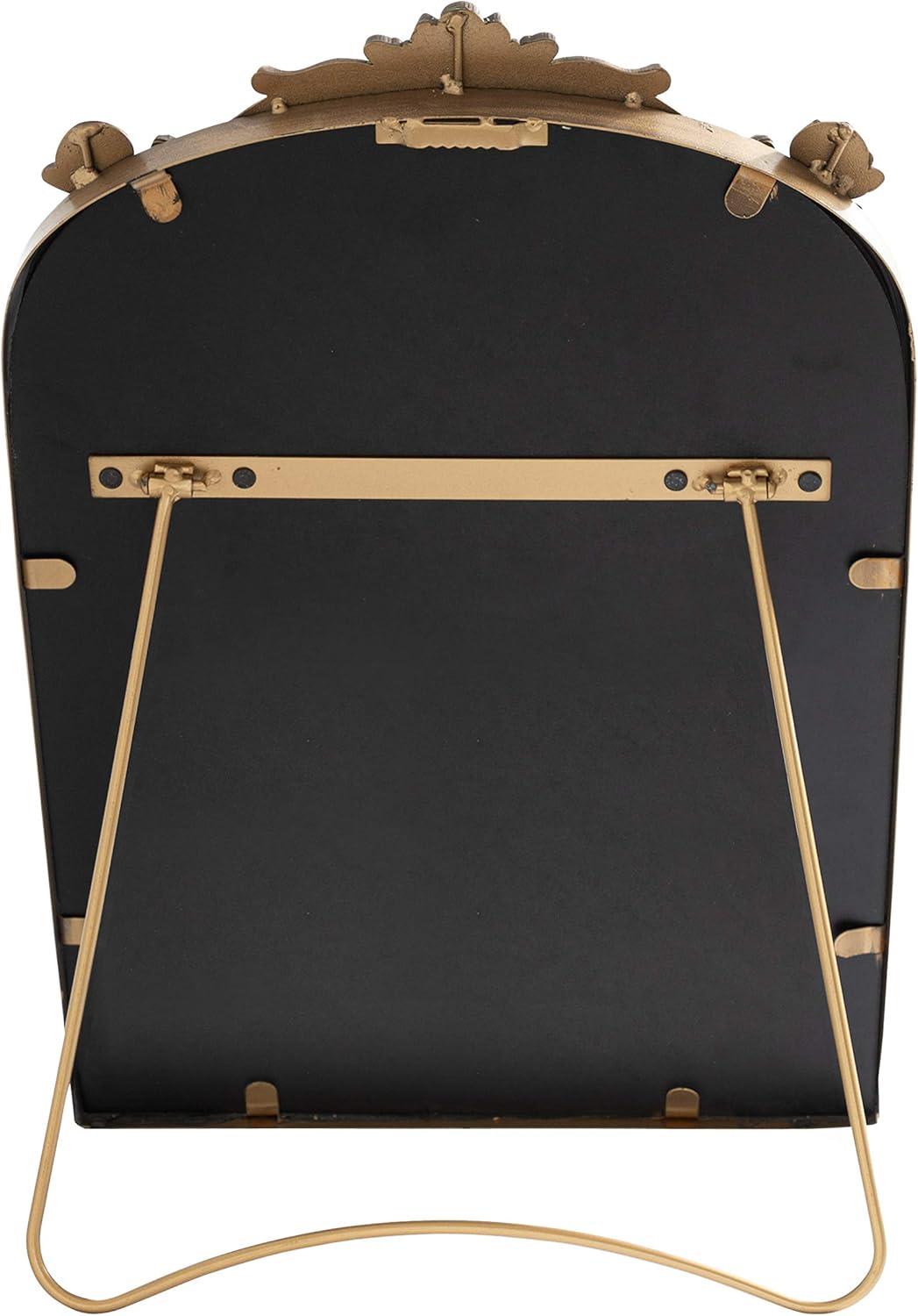 Kate and Laurel Arendahl Glam Table Mirror, 12 x 18, Gold, Traditional Chic Mirror for Wall