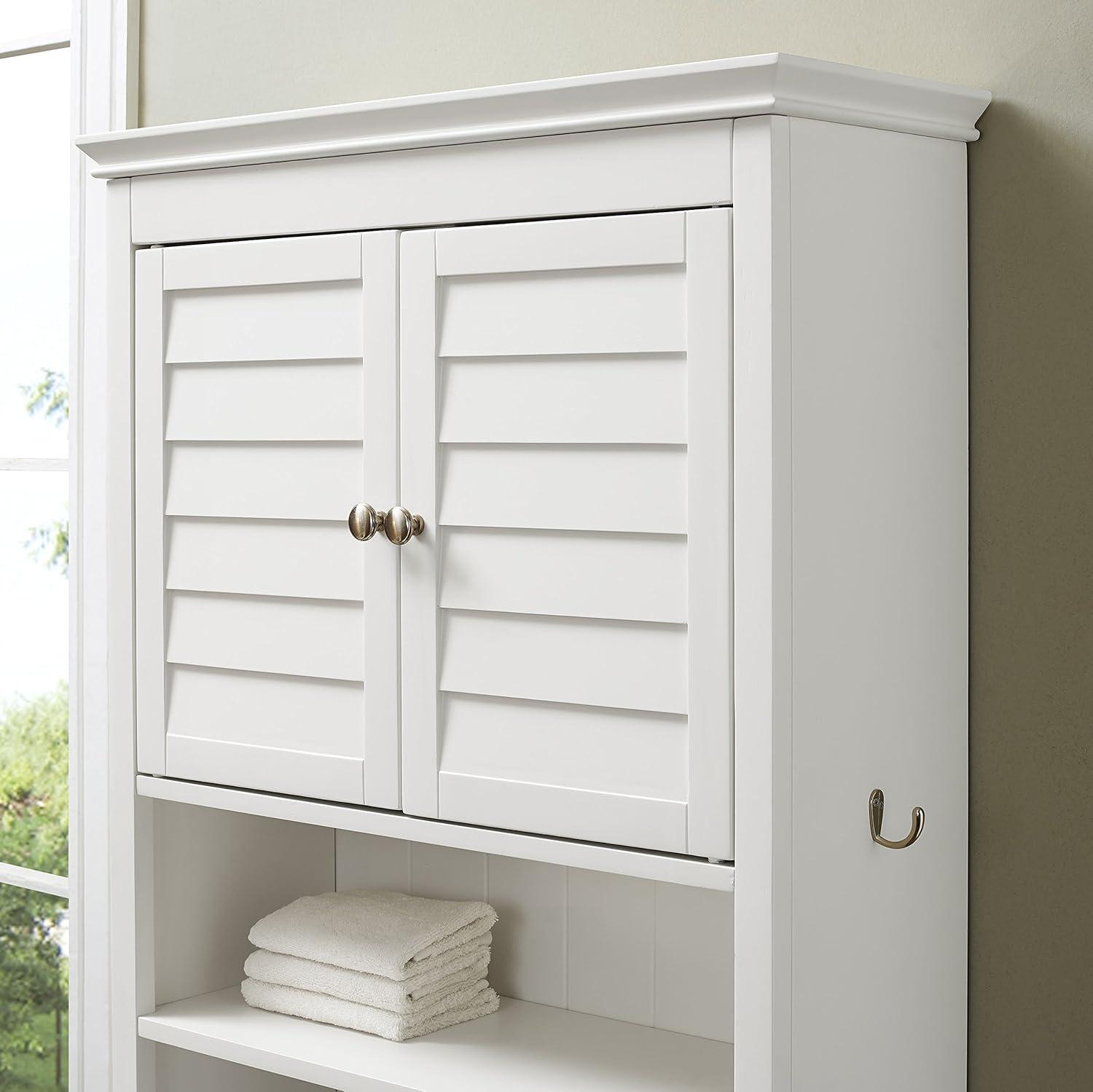 Lydia White Over-the-Toilet Bathroom Storage Cabinet