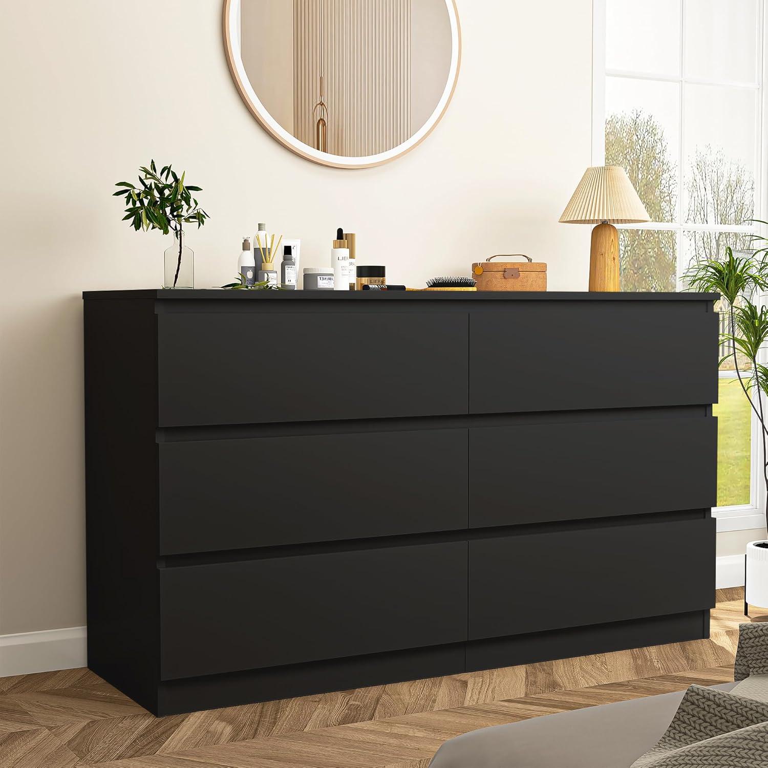 Hommoo 6 Drawer Double Dresser for Bedroom