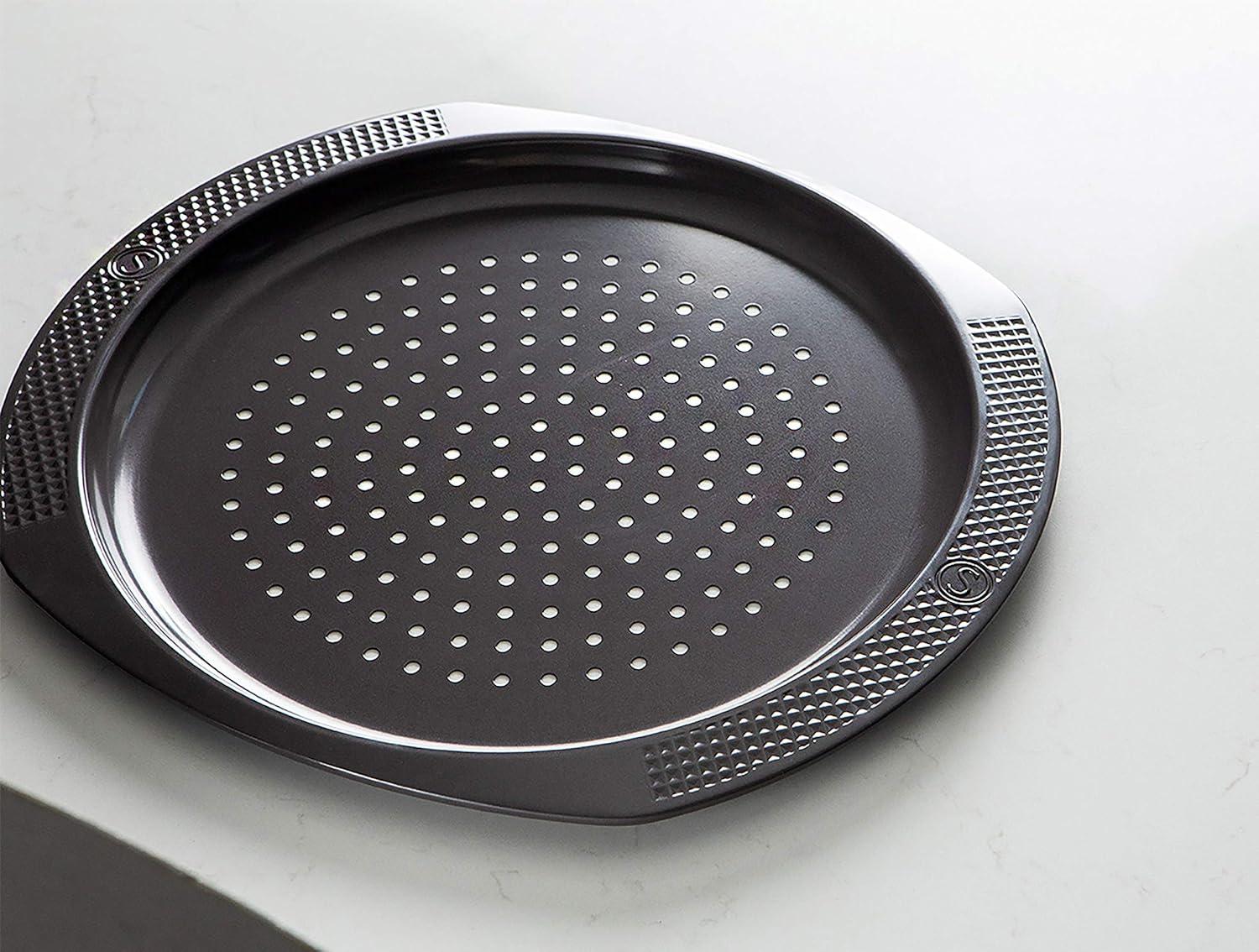 12-Inch Pizza Pan, Non-stick, Warp-resistant Carbon Steel, Dishwasher Safe, Artisan Bakeware Series