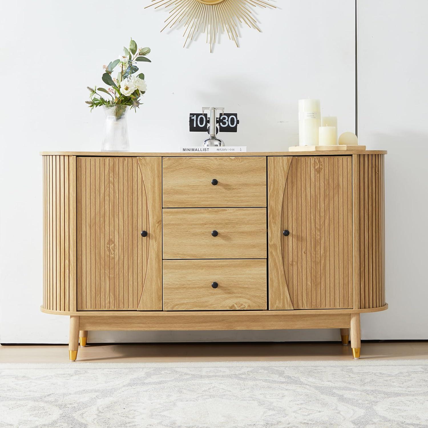 George Oliver Evana 55"Sideboard with 3 Drawer