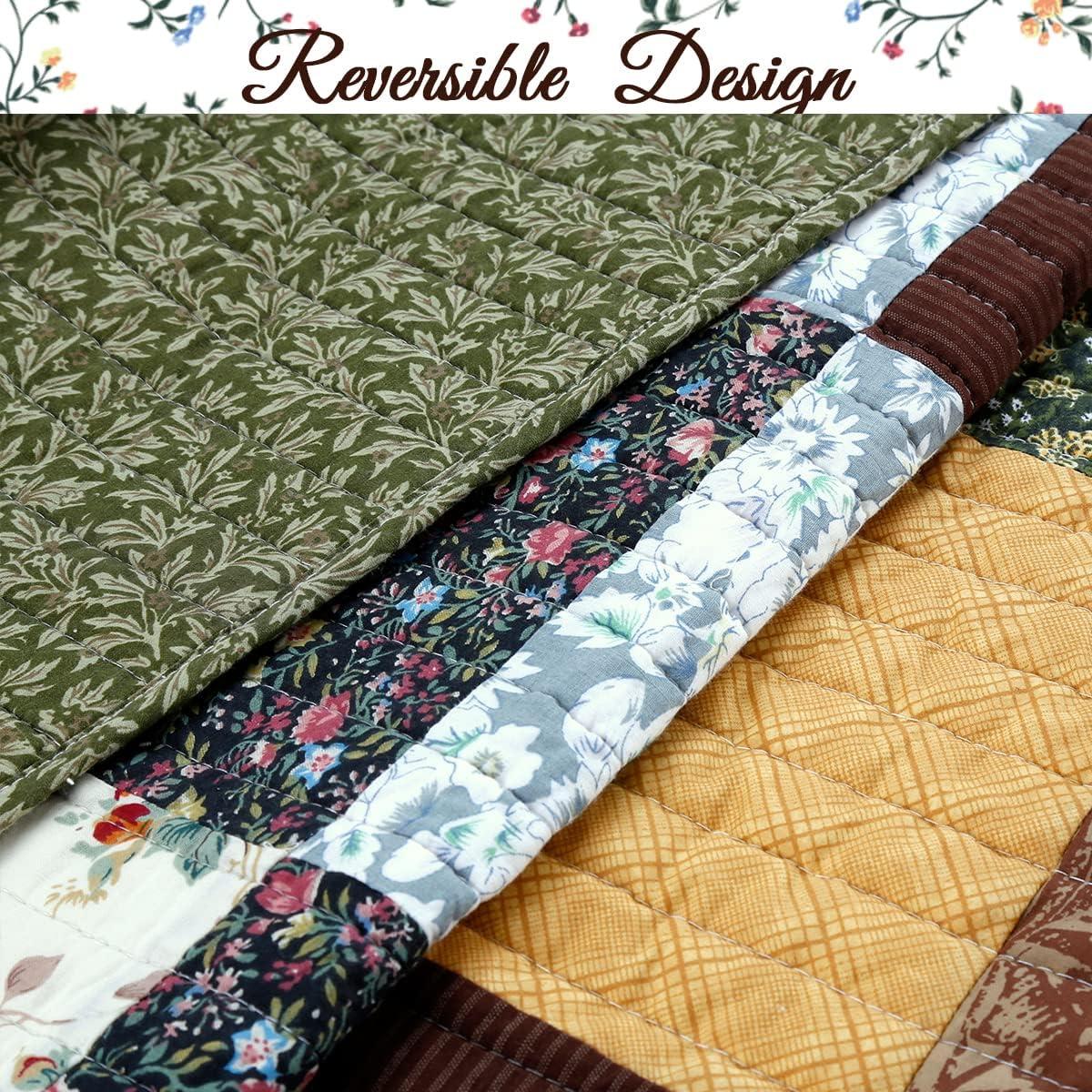 Patchwork Rustic Cotton Patchwork Quilt Set