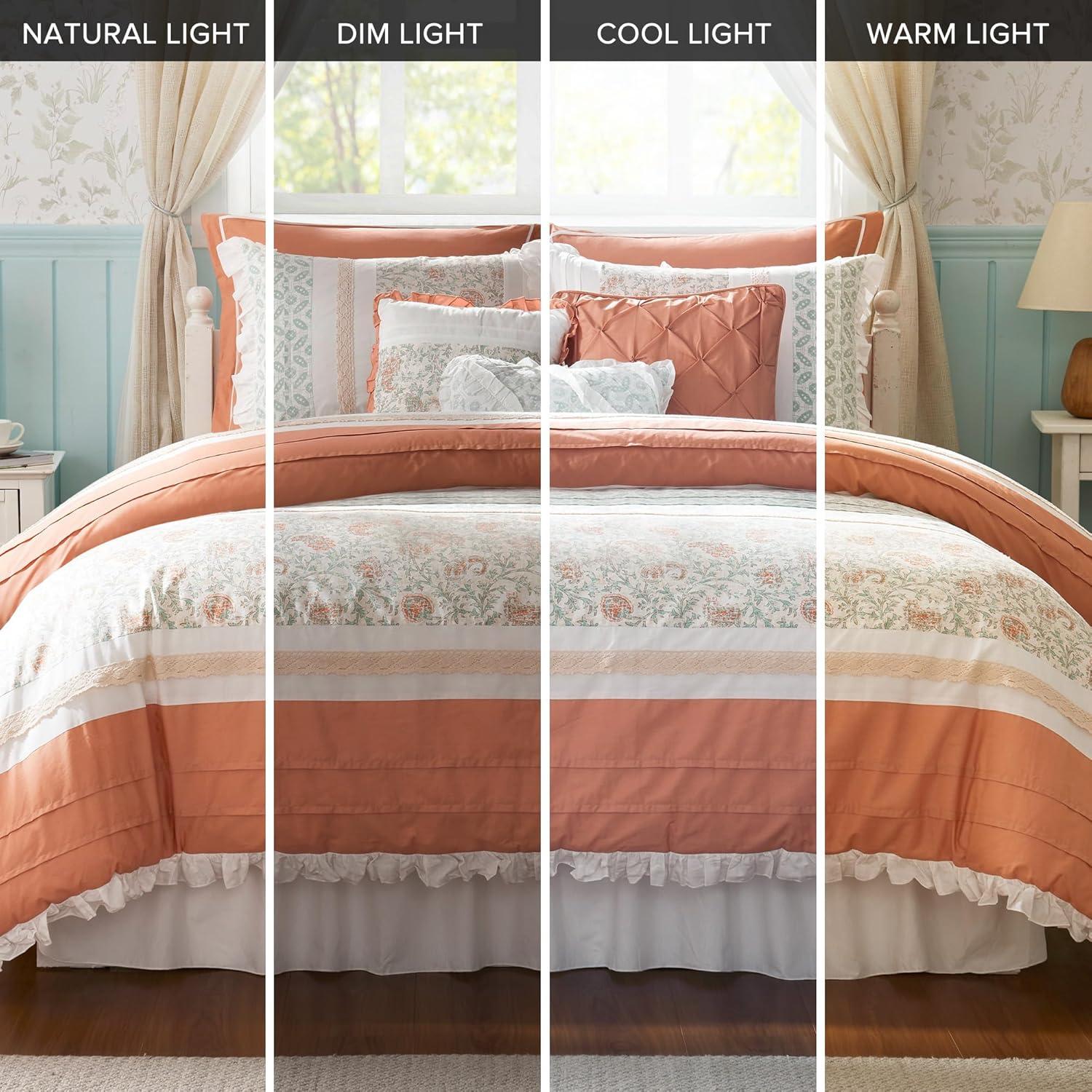 Madison Park Dawn 9 Piece Cotton Percale Comforter Set