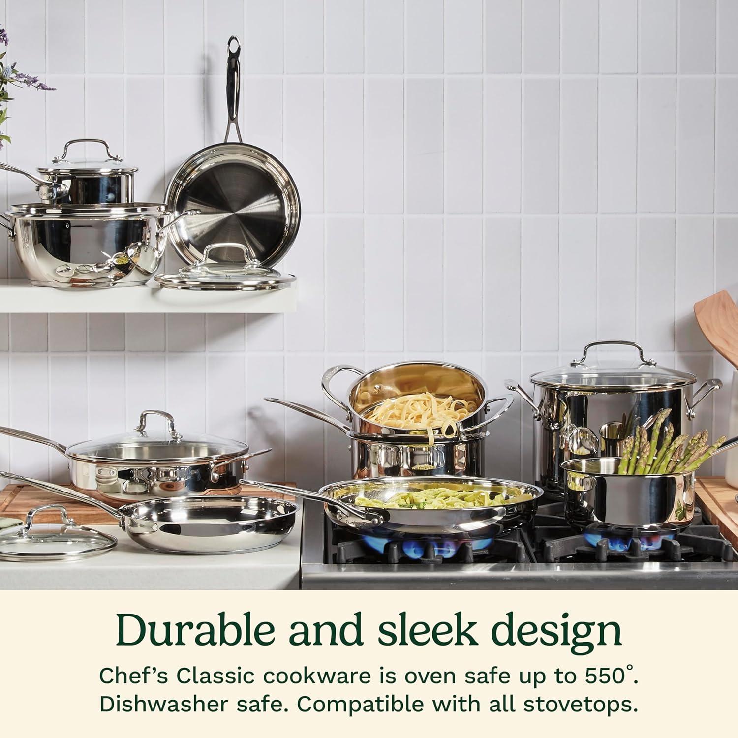 Cuisinart Cuisinart Chef's Classic Stainless Steel 1.5 Quart Saucepan with Lid